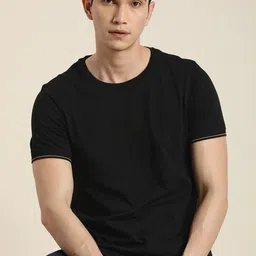 INVICTUS Men Black Pure Cotton Slim Fit T-shirt-picture-54