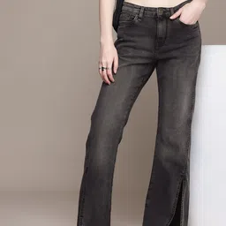 The Roadster Life Co. Women Slim Flared High-Rise Light Fade Stretchable Jeans-picture-34