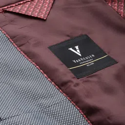 Van Heusen Self Design Slim Fit Single-Breasted Three-Piece Party Suit image 5