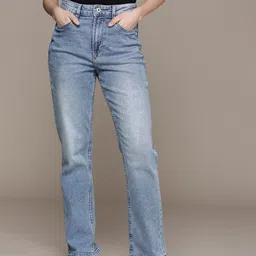 The Roadster Life Co. Women Straight Fit Heavy Fade Stretchable Jeans-picture-40