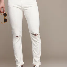 Calvin Klein Jeans Skinny Fit Slash Knee Stretchable Jeans-picture-11