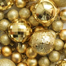 TIED RIBBONS 44Pcs Textured Christmas Tree Hanging Balls image 4