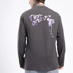 glitchez Oversized Typography Printed T-shirt image 4