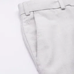 Raymond Men Mid-Rise Self Design Slim Fit Textured Formal Trousers image 3