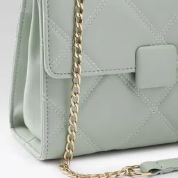 all about you Textured Structured Shoulder Bag with Quilted image 2