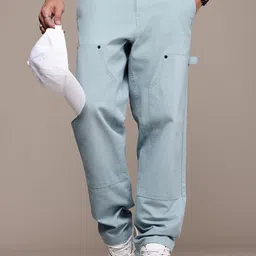 The Roadster Life Co. Men Relaxed Fit Pure Cotton Trousers-image-72