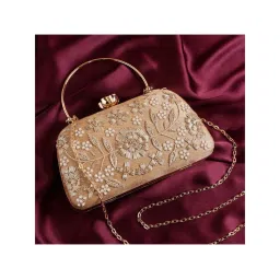 SWISNI Gold Raw Silk Clutches SWIS-570-image-29