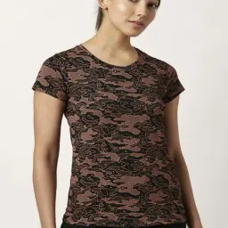 Ajile by Pantaloons Black Cotton Printed Sports T-Shirt-picture-23