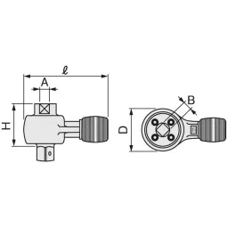 TONE Power Wrench, Body Head Only 12.7 mm, 4-50NBA image 2