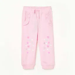 Juniors by Lifestyle Kids Pink Cotton Printed Trackpants-image-49