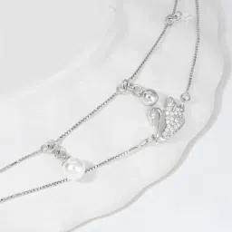 Touch925 925 Silver Elexir Swan Flexible Anklet-image-81