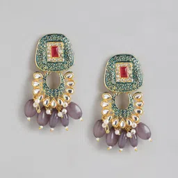 Anouk Gold-Plated American Diamond Layered Jewellery Set image 4