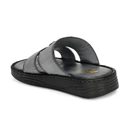 Hitz Men Textured Leather Comfort Sandals image 2