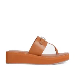 Aldo Women's Brown Thong Wedges-picture-26