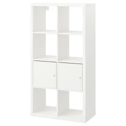 ikea kallax Shelving unit with doors, white, 77x147 cm-picture-19