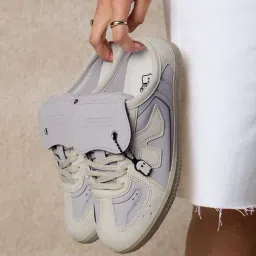 The Souled Store Women's UBZ 0.5 Lavender Mule Shoes-image-85