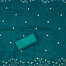 Panzora Floral Embroidered Unstitched Dress Material image 3