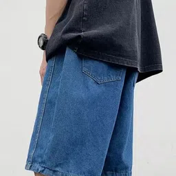 StyleCast Men Regular Fit Mid-Rise Denim Regular Shorts image 4