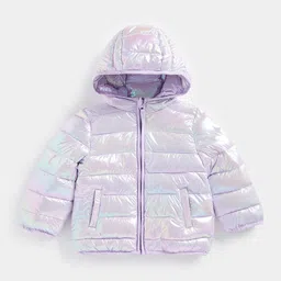 mothercare Girls Holographic Puffer Jacket-image-10
