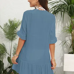 StyleCast x Revolte Chiffon A-Line Dress image 5
