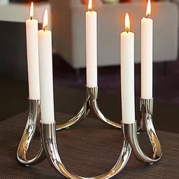 ASIDEA White & White 50 pieces Pillar Candle image 2