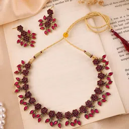 Anouk Gold-Plated American Diamond-Studded Jewellery Set-picture-57