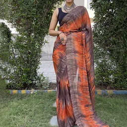 V3 FASHION STUDIO Pure Chiffon Ready to Wear Jamdani Saree-picture-16