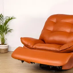 SOLIS Royale - The Desired Comfort Brown Powered Swivel & Rocker 1 Seater Recliner image 2