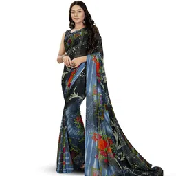 Moda Rapido Floral Print Daily Wear Saree With Blouse Piece-picture-38