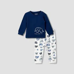 Juniors by Babyshop Boys Printed Pure Cotton Night suit-picture-15