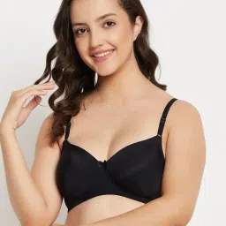 Clovia Black T-Shirt Bra-picture-36