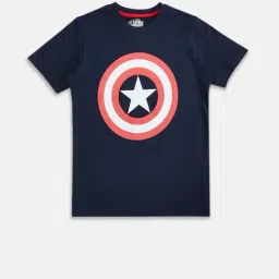 Pantaloons Junior Navy Printed T-Shirt-image-71
