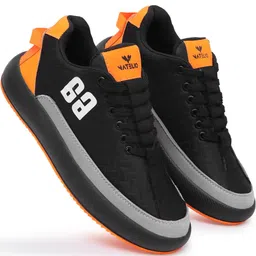 VATELIO Men Black Mesh Casual Shoes image 3