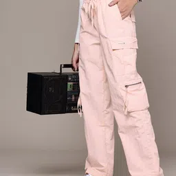 The Roadster LifeCo. Women Relaxed Fit Cargos Trousers-image-58