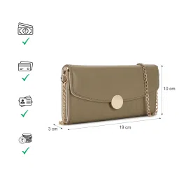 fastrack accessories Fastrack Olive Solid Wallet with Detachable Chain Strap image 5