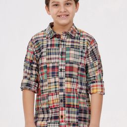 KATE & OSCAR Boys Opaque Checked Casual Shirt-picture-48