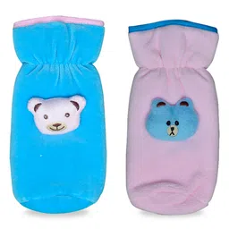 Chinmay Kids Baby Feeding and Nursing Bottle Cover Attractive Cartoon Pack Of 2 (Sky Blue, Purple)-picture-31