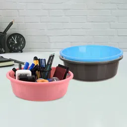 Kuber Industries Grey 3 Pieces Multipurpose Storage Tub Organizer 6L-picture-27