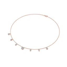 Joyalukkas 18KT Rose Gold Natural Diamond Necklaces -4.008 g-image-8