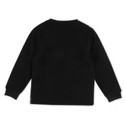 Cherry Crumble By Nitt Hyman Knit Full Sleeves Bear Embroidered Unisex Winter Night Suit Set - Black image 4