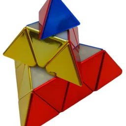 Sanjary Shining Magnetic  Metal Triangle Educational Toy for Kids Multicolor image 4