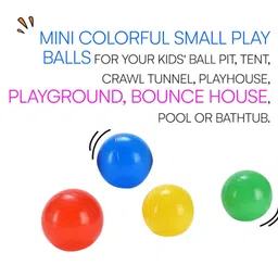 Hop N Play 50 Pcs Crush Proof 8 cm PVC Non-Toxic & Soft Pool Balls Pack Of 50 BallsMulticolour image 5