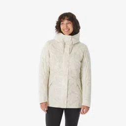 quechua Women’s waterproof hiking jacket -10°C NH500 - Beige image 1
