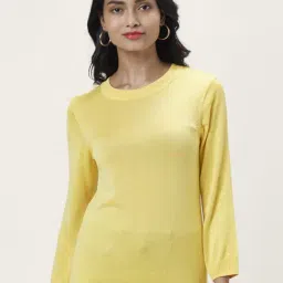 Honey by Pantaloons Yellow Regular Fit Sweater-picture-25