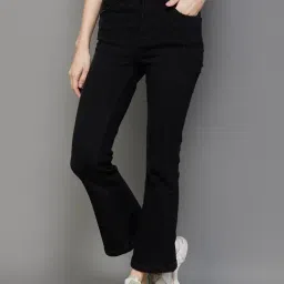 Ginger by Lifestyle Black Cotton Mid Rise Jeans-picture-39