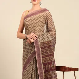 SHANVIKA Floral Print Pure Cotton Saree-picture-28