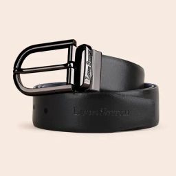 Louis Stitch Black & Blue Spanish Leather Reversible Formal Belt for Men-picture-42