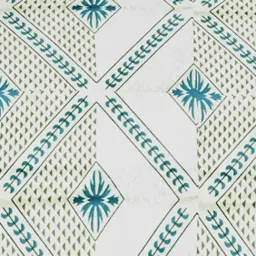 Ariana Garda Aqua Cotton Geometric 210 TC King Bedsheet with 2 Pillow Covers image 3