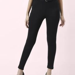 Annabelle by Pantaloons Black Mid Rise Tights-picture-1