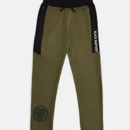 Pantaloons Junior Olive Printed Trackpants-picture-33